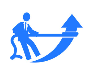 promotion icon, growing position icon