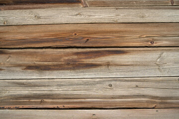 Fototapeta premium Texture of wooden planks. Close up of wooden fence. Concept of background for your text.