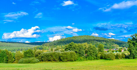 Obraz premium Biebergemünd im osthessischen Main-Kinzig-Kreis