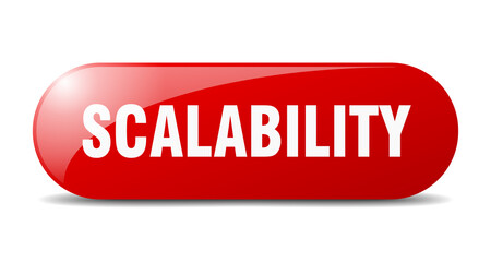 scalability button. sticker. banner. rounded glass sign
