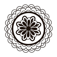 mooncake sweet traditional chinese food isolated icon line style