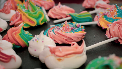 Fototapeta na wymiar cupcakes with sprinkles