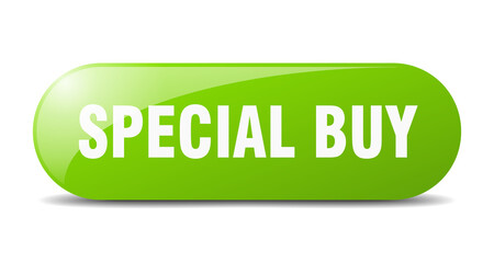 special buy button. sticker. banner. rounded glass sign