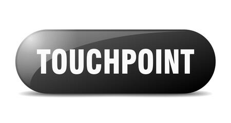 touchpoint button. sticker. banner. rounded glass sign