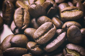 Coffee beans art concept