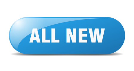 all new button. sticker. banner. rounded glass sign