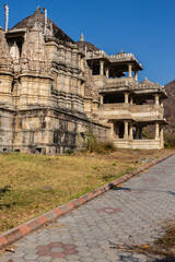 Fototapeta na wymiar Ranakpur Jain Temple on Rajasthan province in India