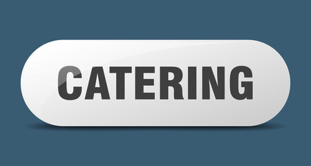 catering button. sticker. banner. rounded glass sign