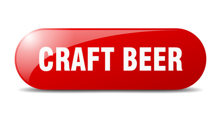 craft beer button. sticker. banner. rounded glass sign