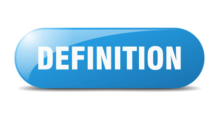 definition button. sticker. banner. rounded glass sign