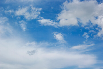 Blue sky and beautiful clouds.