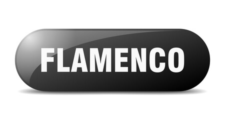 flamenco button. sticker. banner. rounded glass sign
