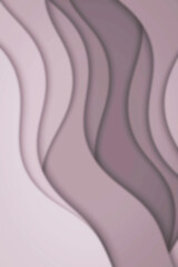 Wavy paper cut background. Blur. Abstract curved wave with blur effect for your design. Illustration with curves lines.