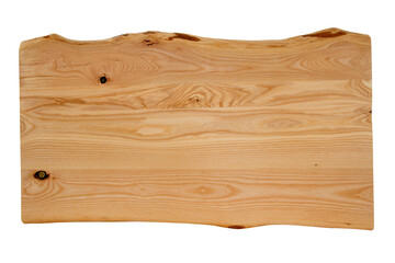 Natural wood table top plate, brown wood texture, dark wooden background.