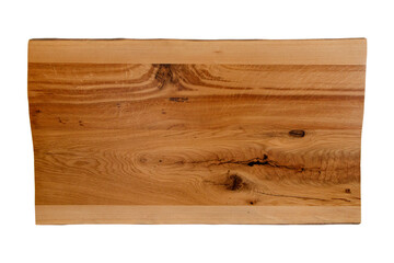 Natural wood table top plate, brown wood texture, dark wooden background.