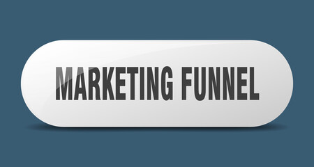 marketing funnel button. sticker. banner. rounded glass sign