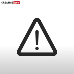 Warning icon vector . attention sign