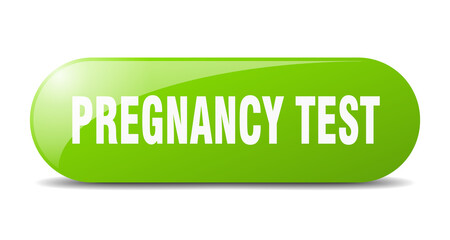 pregnancy test button. sticker. banner. rounded glass sign