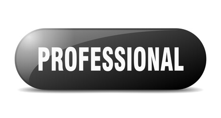 professional button. sticker. banner. rounded glass sign