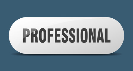 professional button. sticker. banner. rounded glass sign