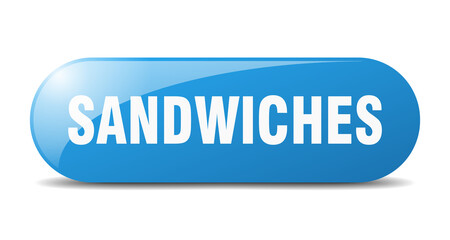 sandwiches button. sticker. banner. rounded glass sign