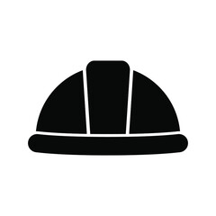 Vector safety helmet, construction hard hat.
