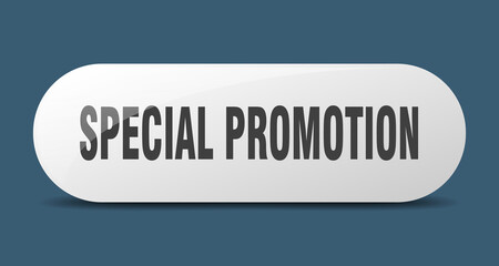 special promotion button. sticker. banner. rounded glass sign