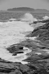 Ocean Shore Rocks & Waves