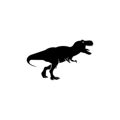 Obraz na płótnie Canvas T-rex sillhouette.
