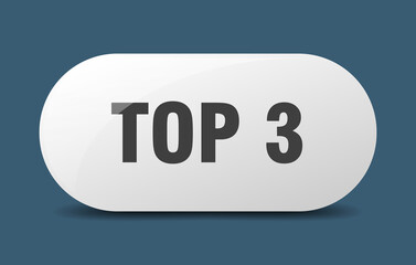 top 3 button. sticker. banner. rounded glass sign