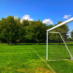 Fototapeta premium soccer goal post