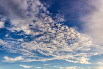 blue sky and clouds