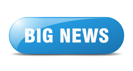 big news button. sticker. banner. rounded glass sign