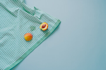 fruit stain on the tablecloth.daily life dirty stain