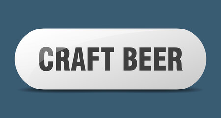 craft beer button. sticker. banner. rounded glass sign