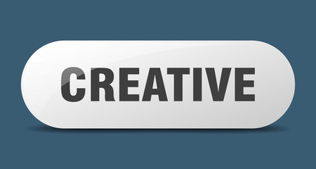 creative button. sticker. banner. rounded glass sign