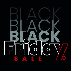Black Friday logotype with stylized letter y logo of 