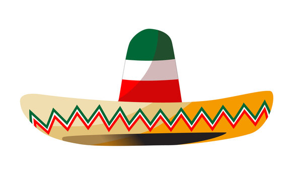 Sombrero mexicano con grecas