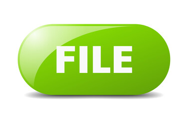 file button. sticker. banner. rounded glass sign