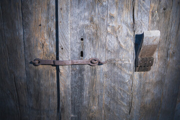 background texture of an old barn door