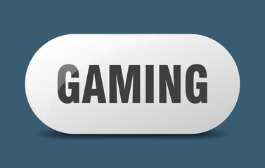 gaming button. sticker. banner. rounded glass sign