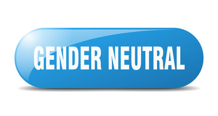 gender neutral button. sticker. banner. rounded glass sign