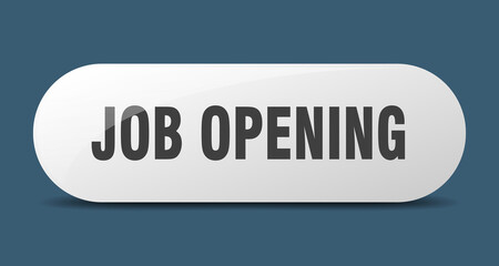 job opening button. sticker. banner. rounded glass sign