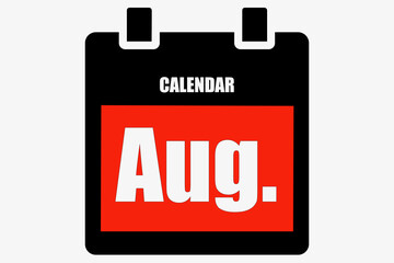 1月から12月のカレンダー