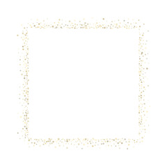 Gold Glitter Stars. Luxury Shiny Confetti.