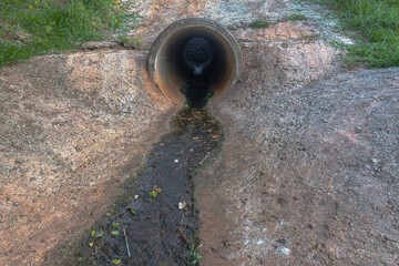 a water and waste dump pipe
