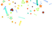 Sprinkles grainy. Cupcake donuts background.