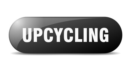 upcycling button. sticker. banner. rounded glass sign
