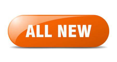 all new button. sticker. banner. rounded glass sign