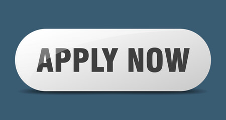 apply now button. sticker. banner. rounded glass sign
